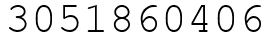 Число 3051860406.