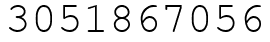 Число 3051867056.