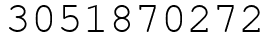 Число 3051870272.