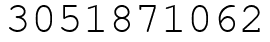 Число 3051871062.