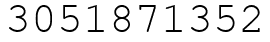 Число 3051871352.