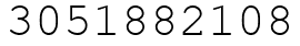 Число 3051882108.