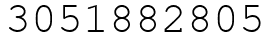 Число 3051882805.