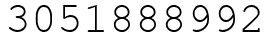 Число 3051888992.