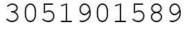 Число 3051901589.