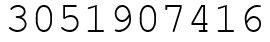 Число 3051907416.