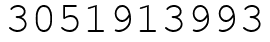Число 3051913993.