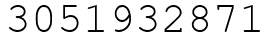 Число 3051932871.