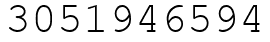 Число 3051946594.