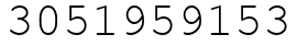 Число 3051959153.