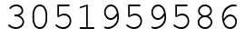 Число 3051959586.