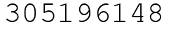 Число 305196148.
