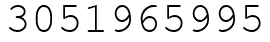 Число 3051965995.