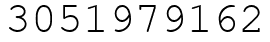 Число 3051979162.