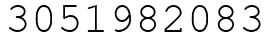 Число 3051982083.