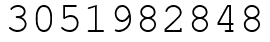 Число 3051982848.