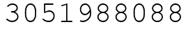 Число 3051988088.
