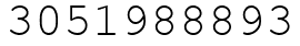 Число 3051988893.