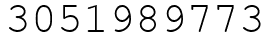 Число 3051989773.