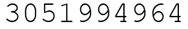 Число 3051994964.