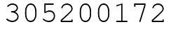 Число 305200172.