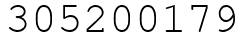 Число 305200179.