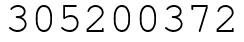 Число 305200372.