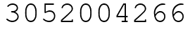 Число 3052004266.