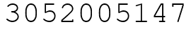 Число 3052005147.