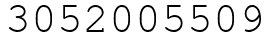 Число 3052005509.