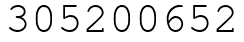 Число 305200652.