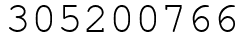 Число 305200766.