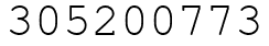 Число 305200773.