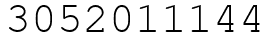 Число 3052011144.