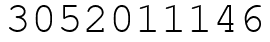 Число 3052011146.