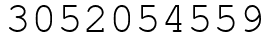 Число 3052054559.