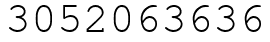 Число 3052063636.