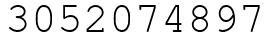 Число 3052074897.