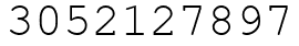 Число 3052127897.