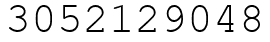 Число 3052129048.