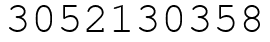 Число 3052130358.