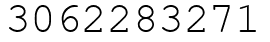 Число 3062283271.