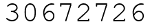 Число 30672726.