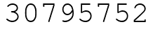 Число 30795752.