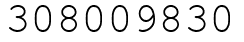Число 308009830.