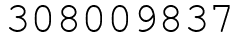 Число 308009837.