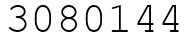 Число 3080144.