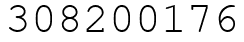 Число 308200176.