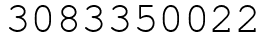 Число 3083350022.