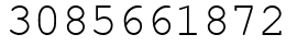 Число 3085661872.